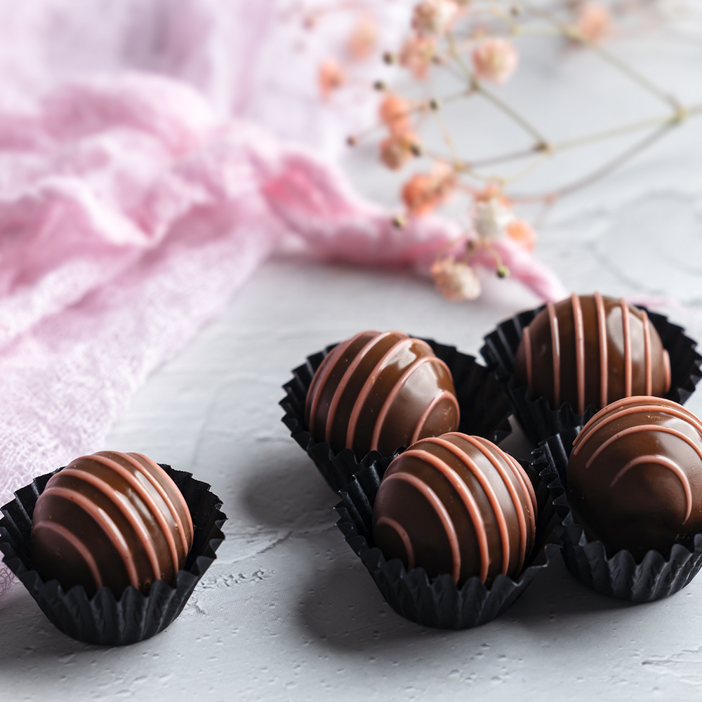 Chocolate Pomegranate Truffle